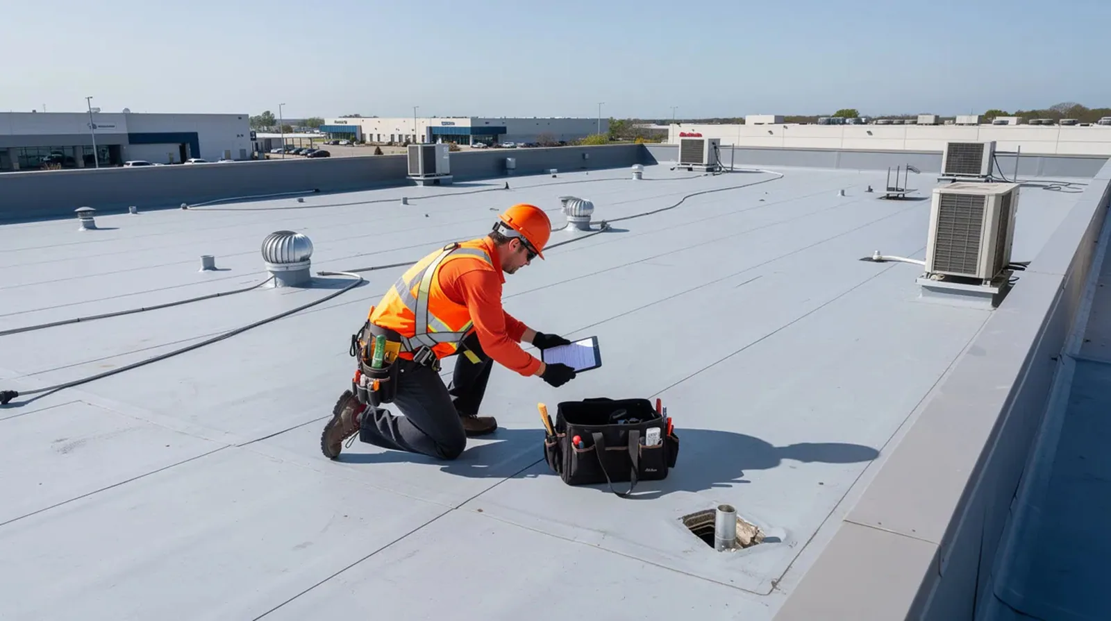Commercial Roof Maintenance in Bryan, TX